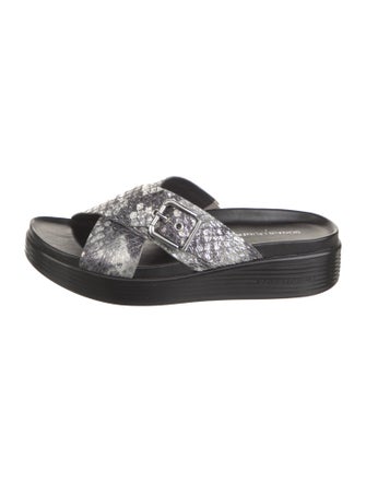 Donald Pliner Leather Slides