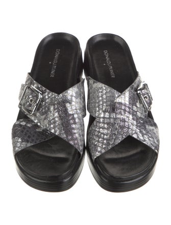 Donald Pliner Leather Slides