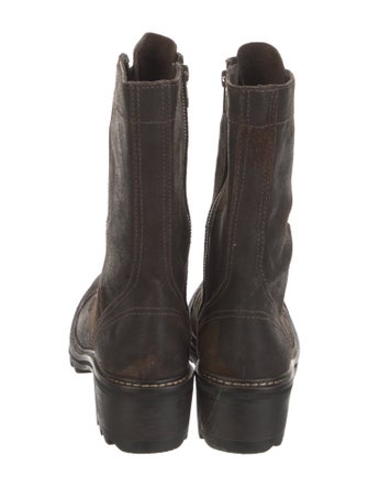 Donald Pliner Suede Combat Boots