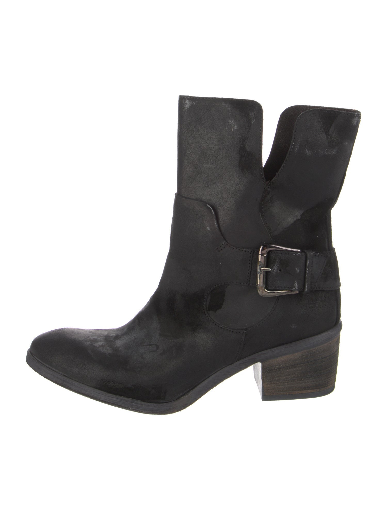 Donald Pliner Suede Moto Boots