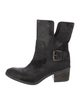 Donald Pliner Suede Moto Boots