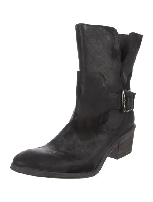 Donald Pliner Suede Moto Boots