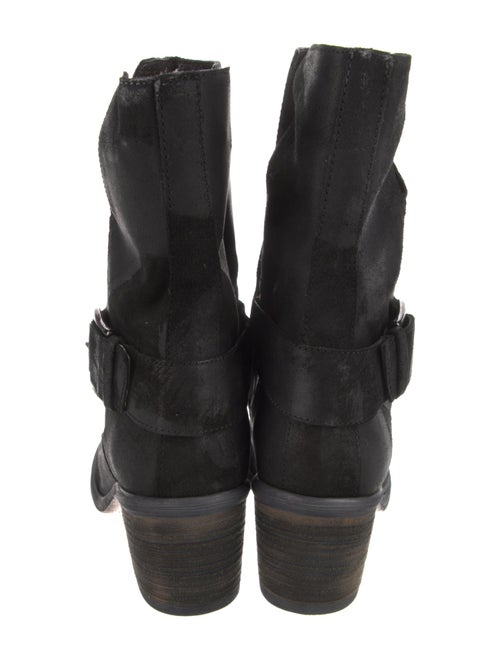 Donald Pliner Suede Moto Boots