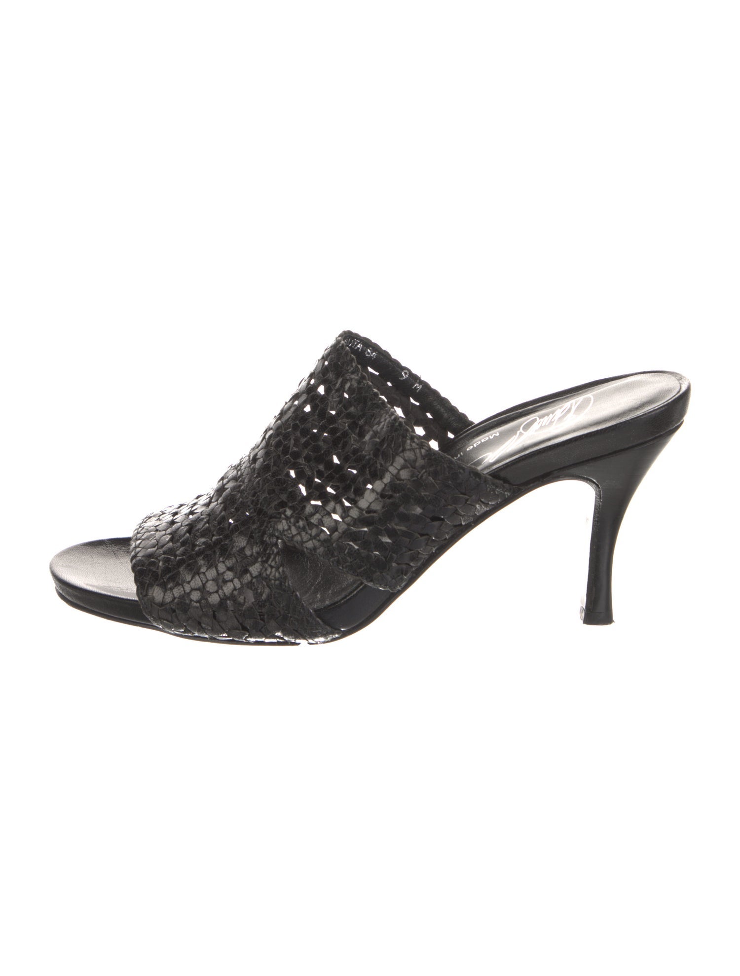 Donald Pliner Leather Braided Accents Slides