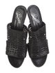 Donald Pliner Leather Braided Accents Slides