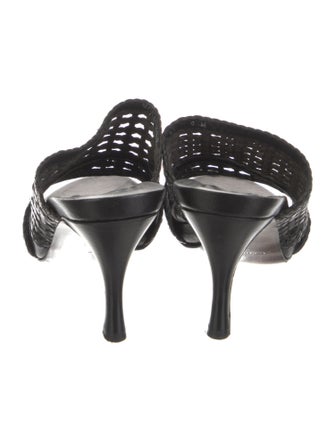 Donald Pliner Leather Braided Accents Slides