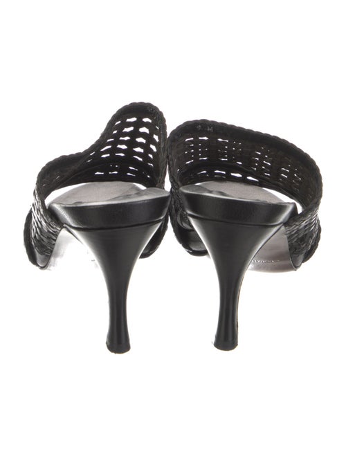 Donald Pliner Leather Braided Accents Slides