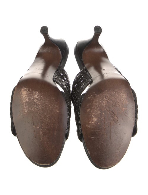 Donald Pliner Leather Braided Accents Slides