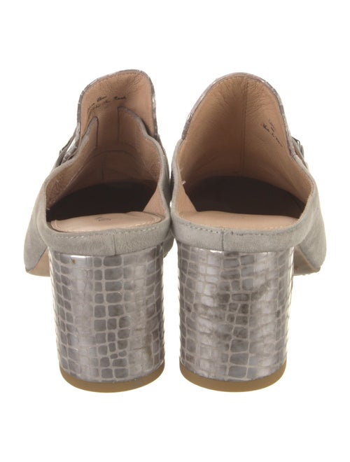 Donald Pliner Suede Chain-Link Accents Mules