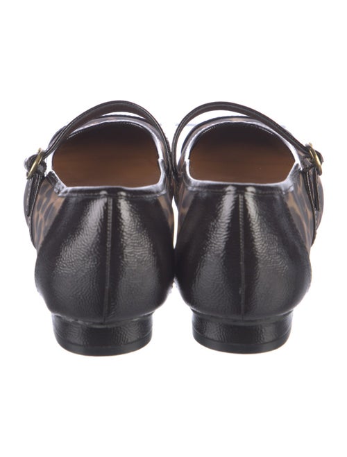 Donald Pliner Leather Animal Print Mary Jane Flats