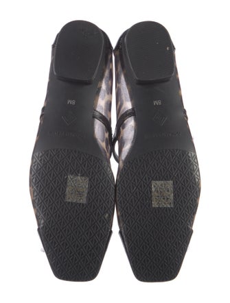 Donald Pliner Leather Animal Print Mary Jane Flats