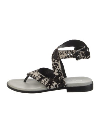 Donald Pliner Ponyhair Printed Sandals