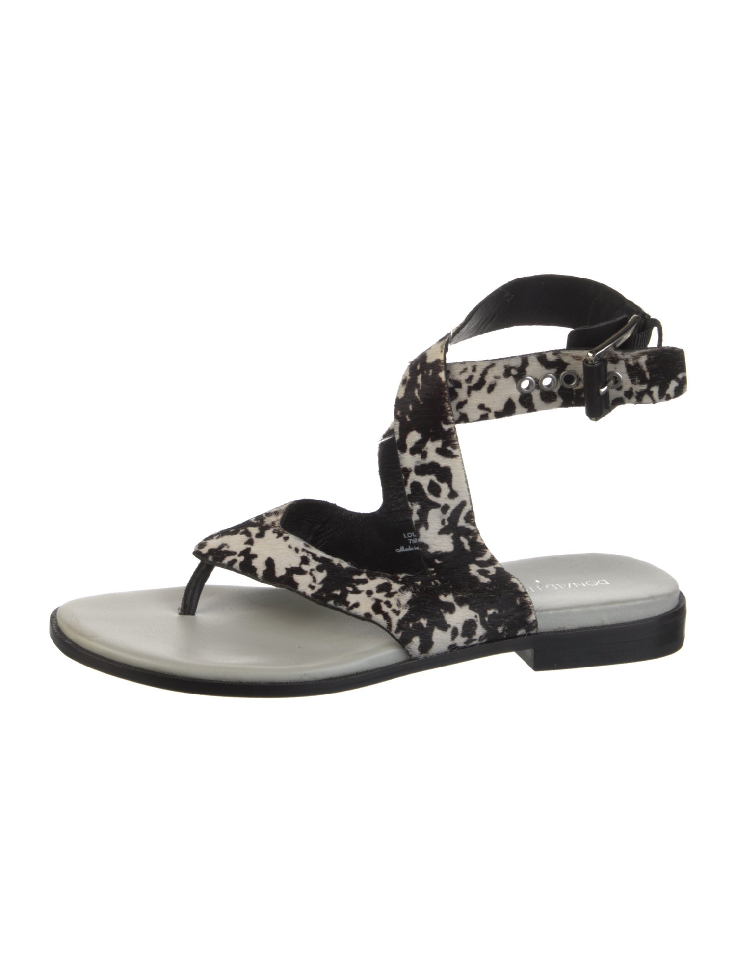 Donald Pliner Ponyhair Printed Sandals