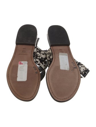 Donald Pliner Ponyhair Printed Sandals