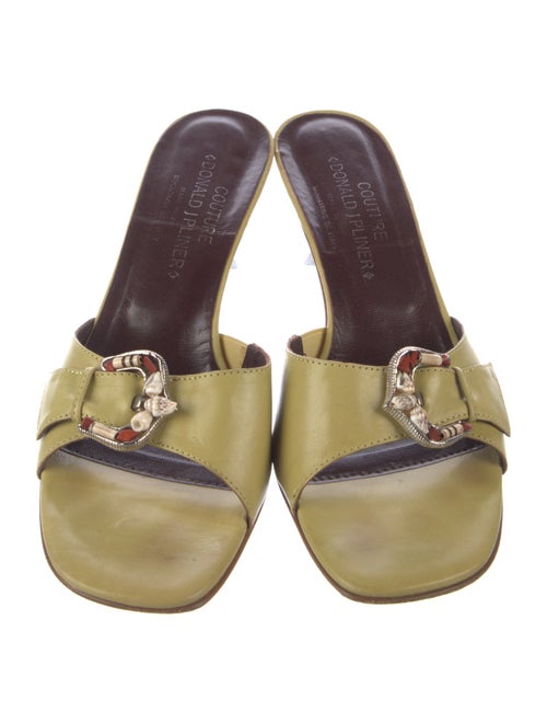 Donald Pliner Leather Slides