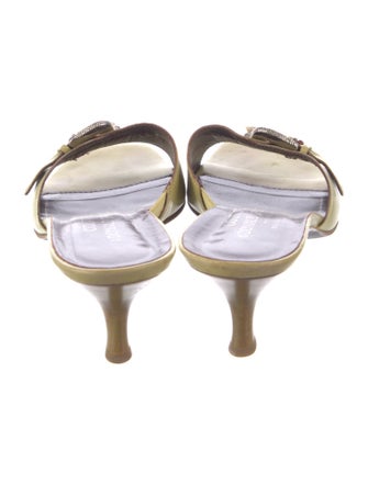 Donald Pliner Leather Slides