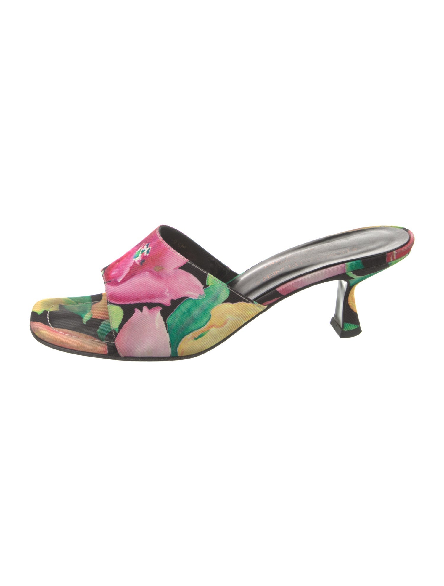 Donald Pliner Floral Print Slides