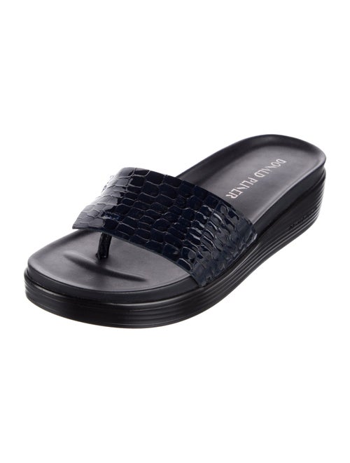 Donald Pliner Leather Slides