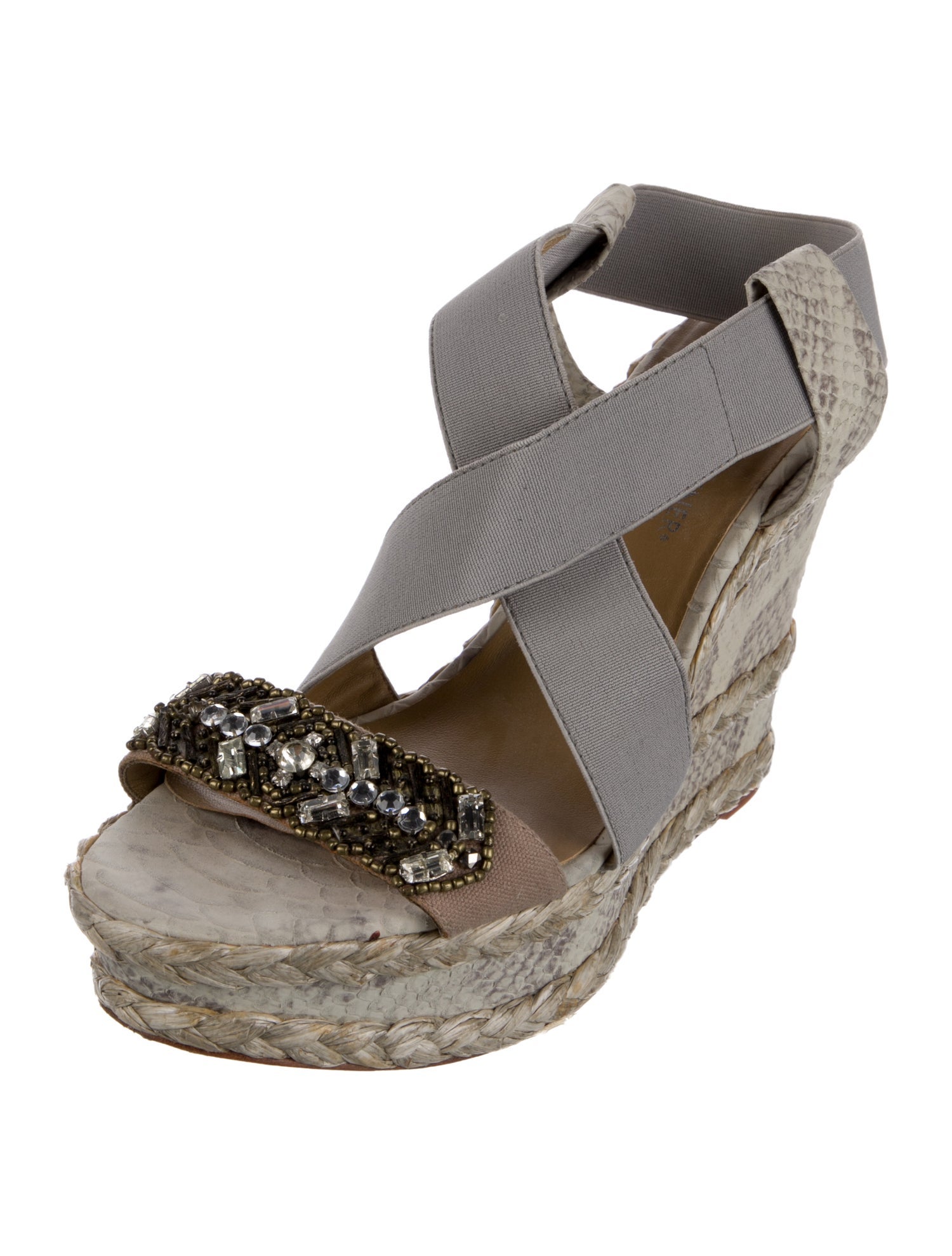 Donald Pliner Snakeskin Animal Print Espadrilles