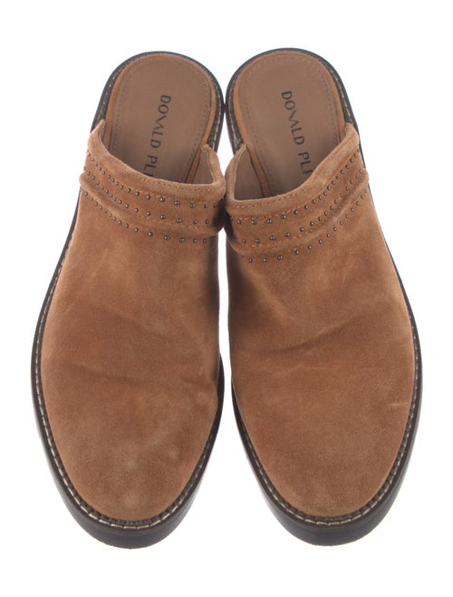 Donald Pliner Suede Studded Accents Mules