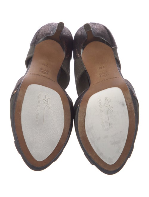 Donald Pliner Mesh Animal Print T-Strap Pumps