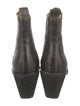 Donald Pliner Leather Colorblock Pattern Chelsea Boots