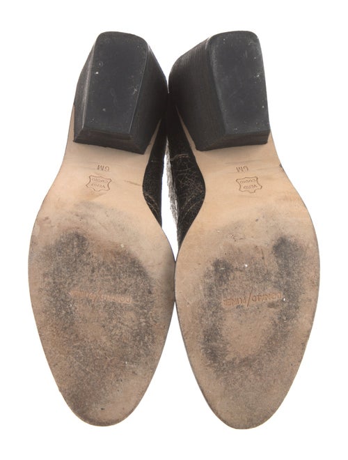 Donald Pliner Leather Colorblock Pattern Chelsea Boots