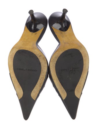 Donald Pliner Leather Cutout Accent Slides