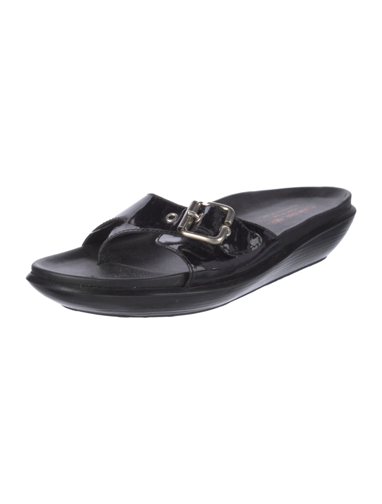 Donald Pliner Patent Leather Slides