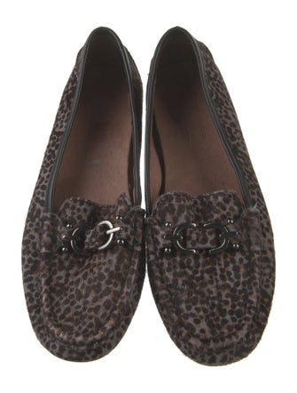 Donald Pliner Ponyhair Animal Print Loafers