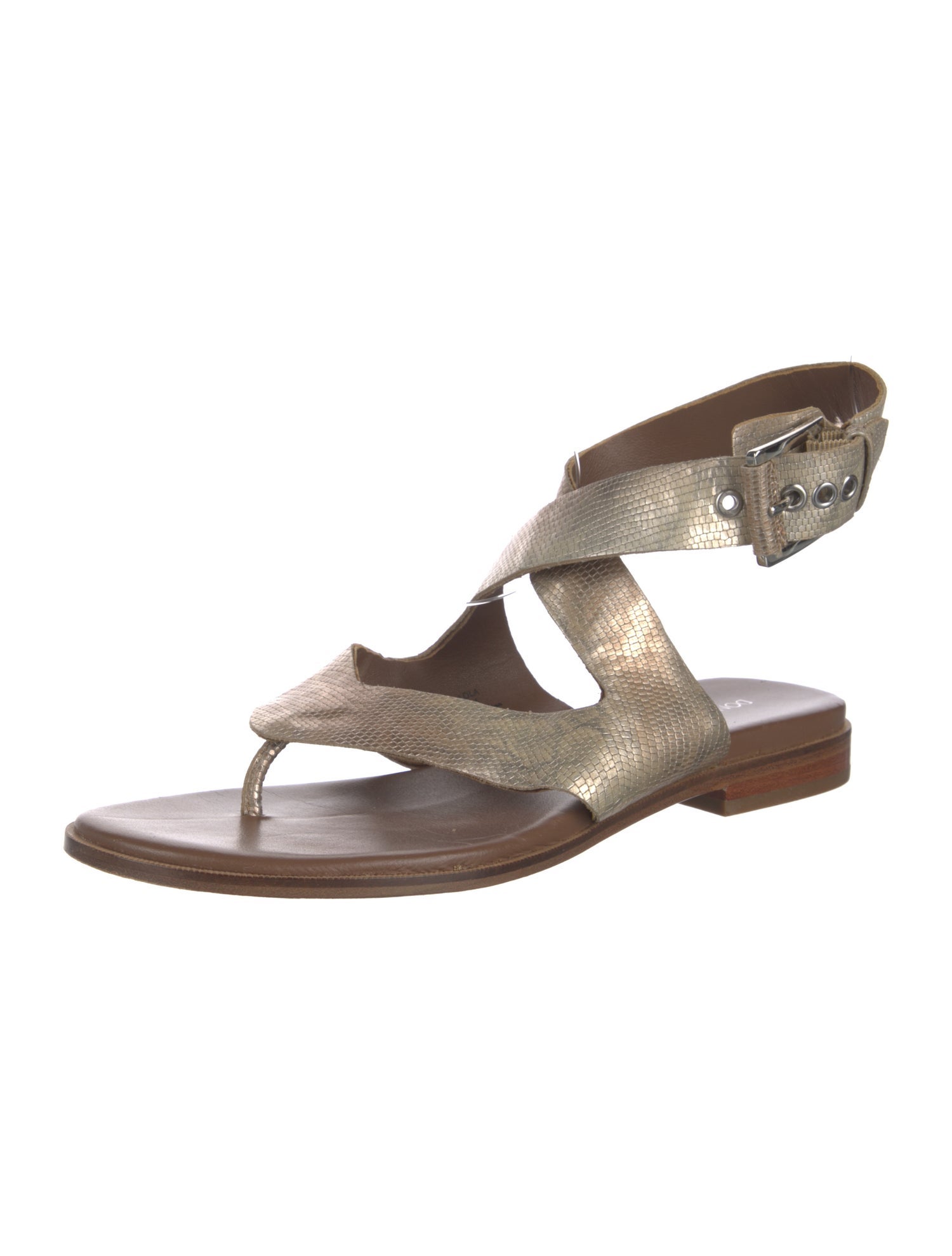 Donald Pliner Leather Animal Print Gladiator Sandals