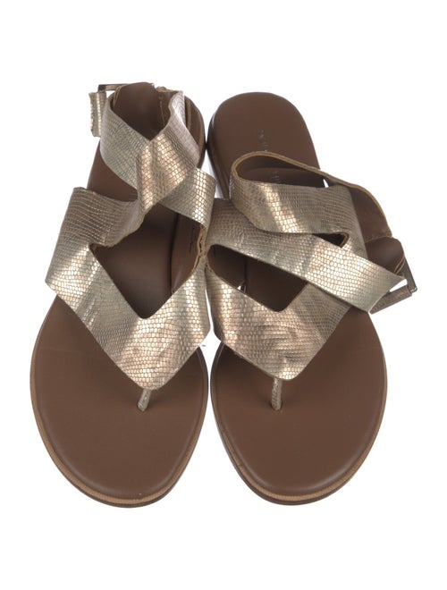 Donald Pliner Leather Animal Print Gladiator Sandals