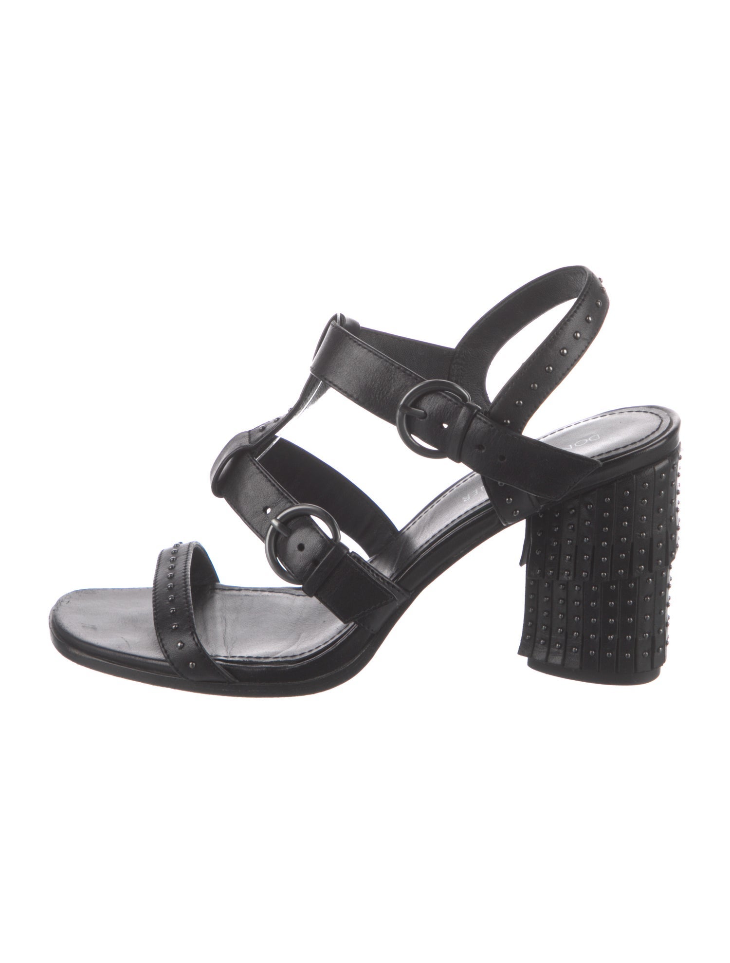 Donald Pliner Leather Studded Accents Gladiator Sandals