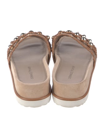 Donald Pliner Leather Slides