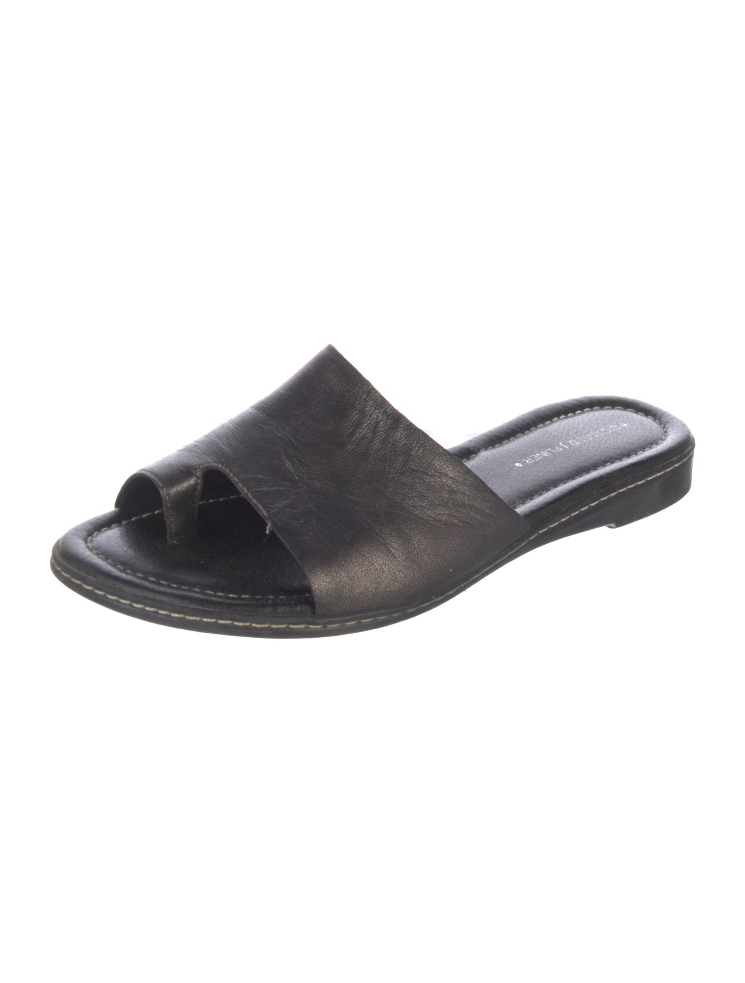 Donald Pliner Leather Slides