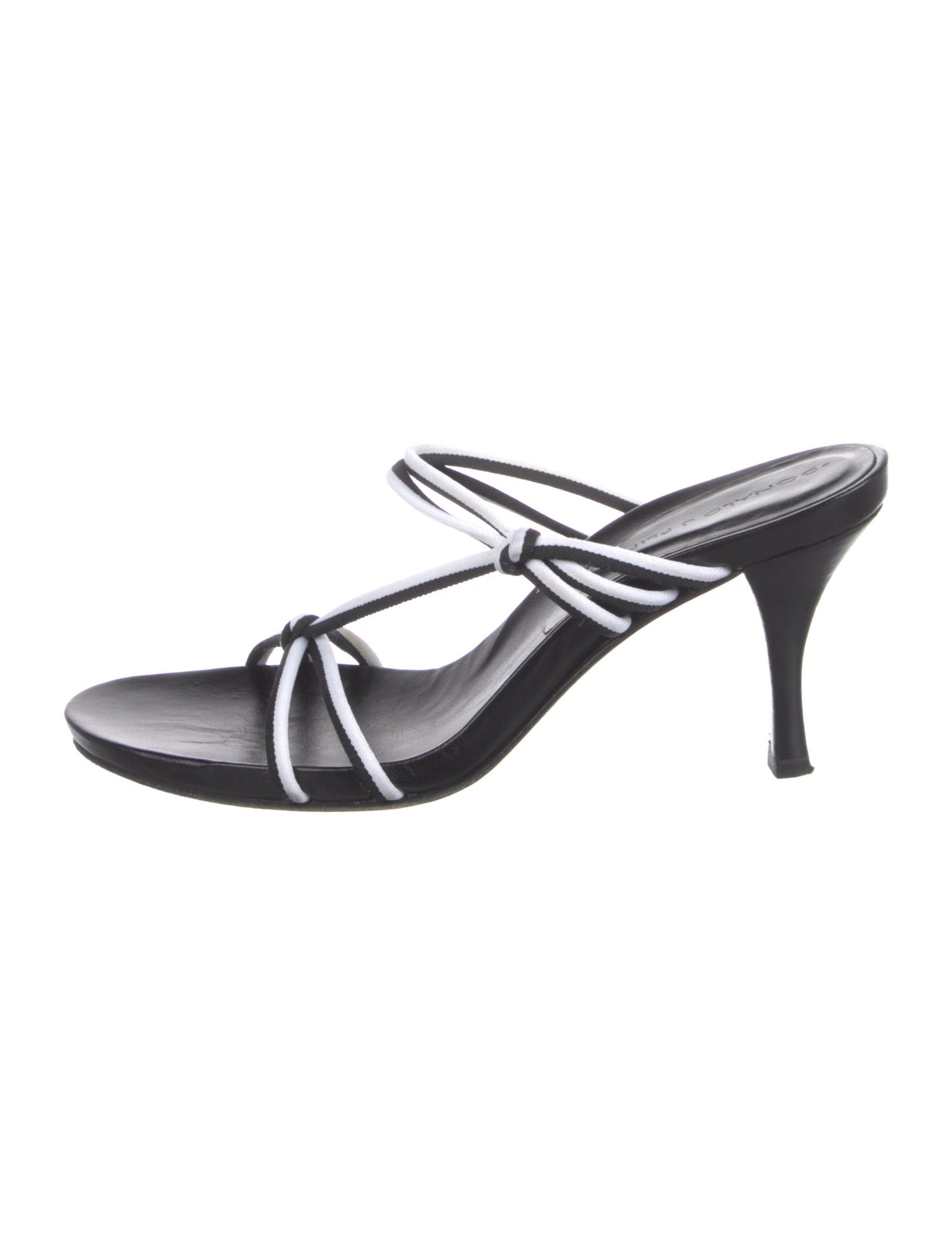 Donald Pliner Leather Colorblock Pattern Slides