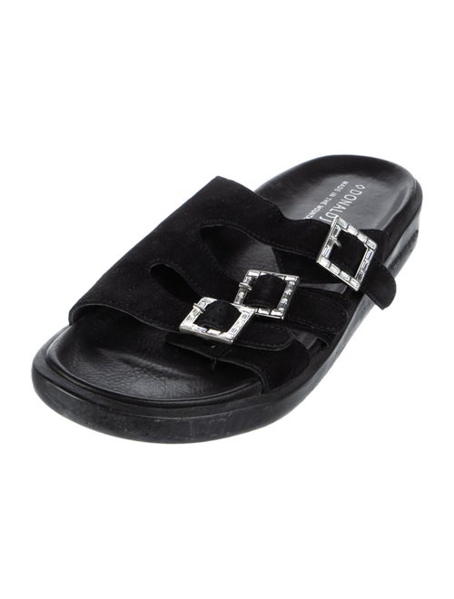 Donald Pliner Suede Slides