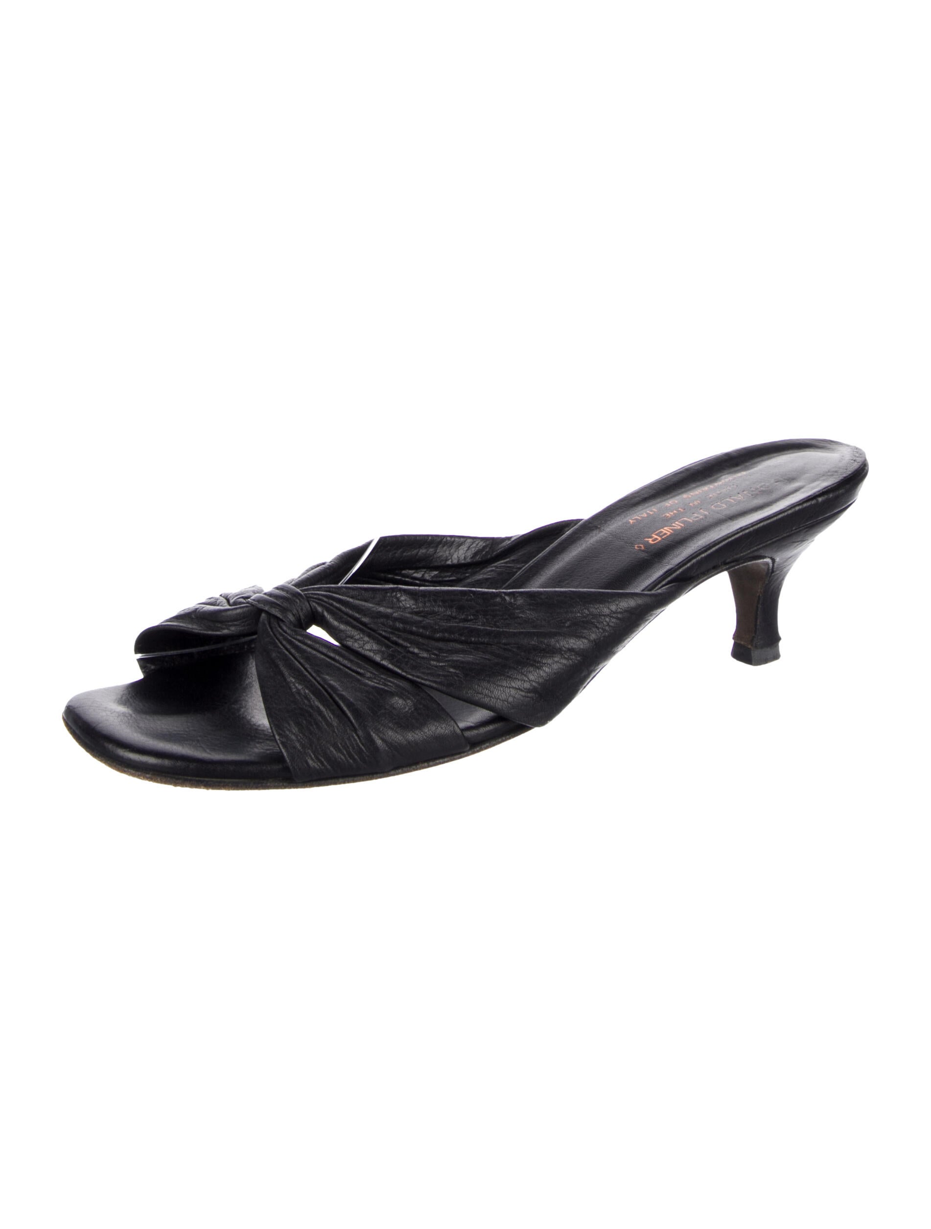 Donald Pliner Leather Slides