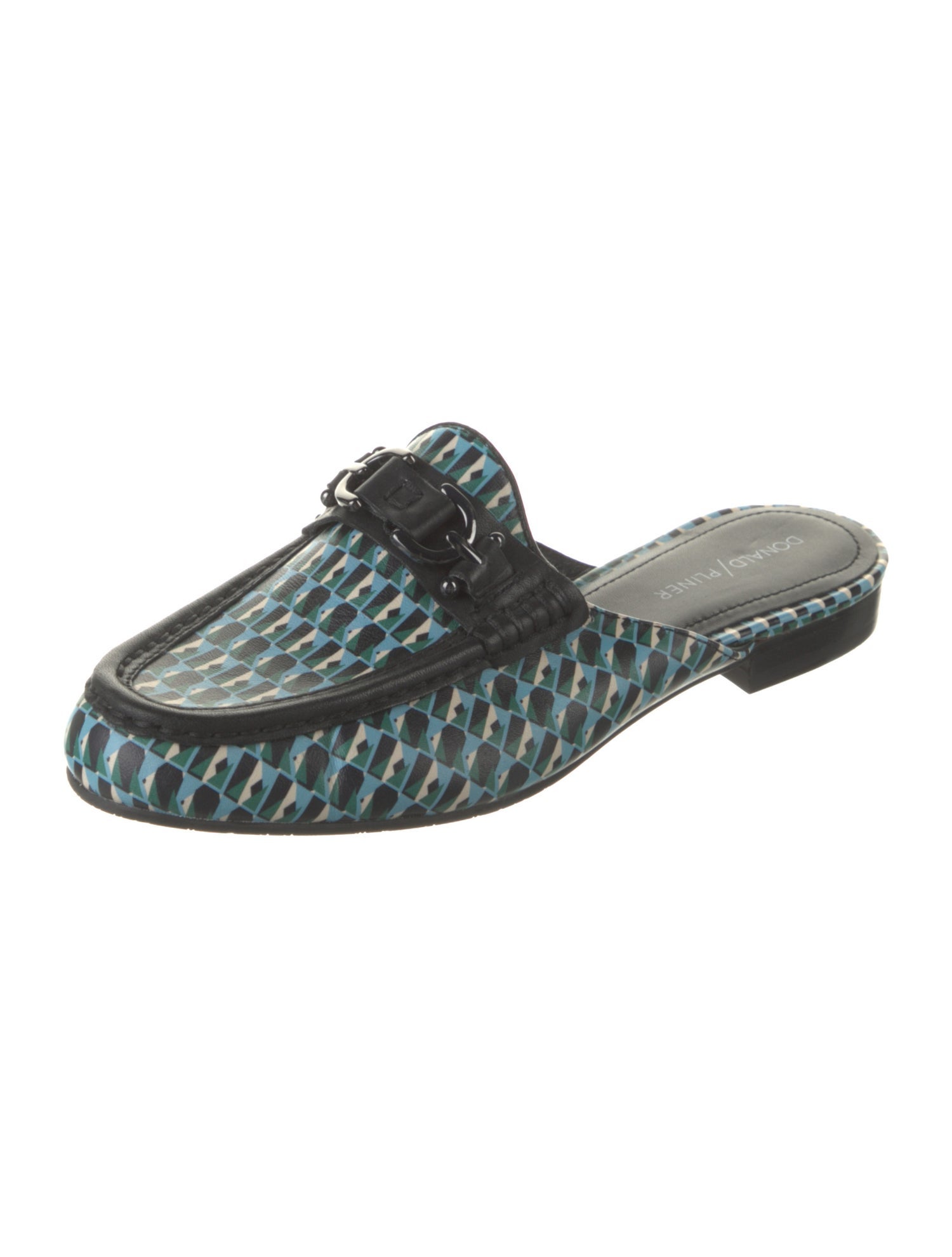 Donald Pliner Leather Printed Mules