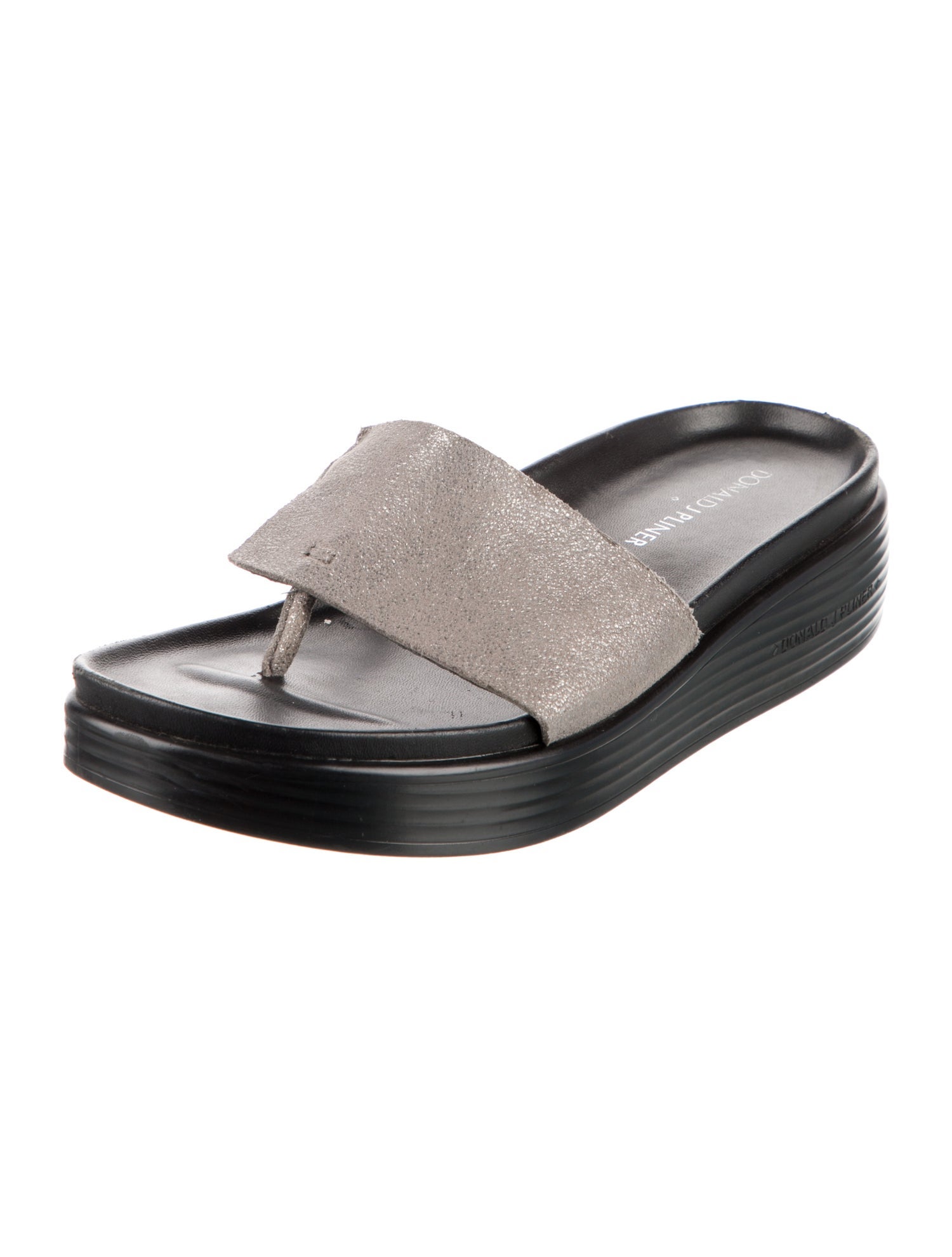Donald Pliner Leather Slides