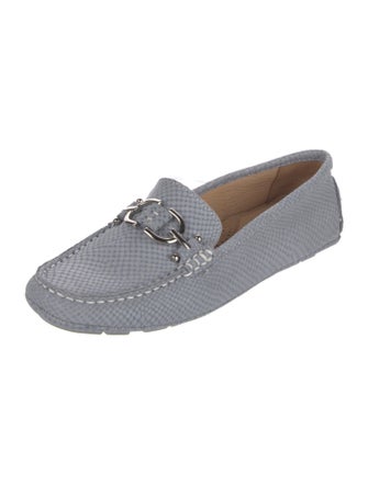 Donald Pliner Leather Animal Print Loafers