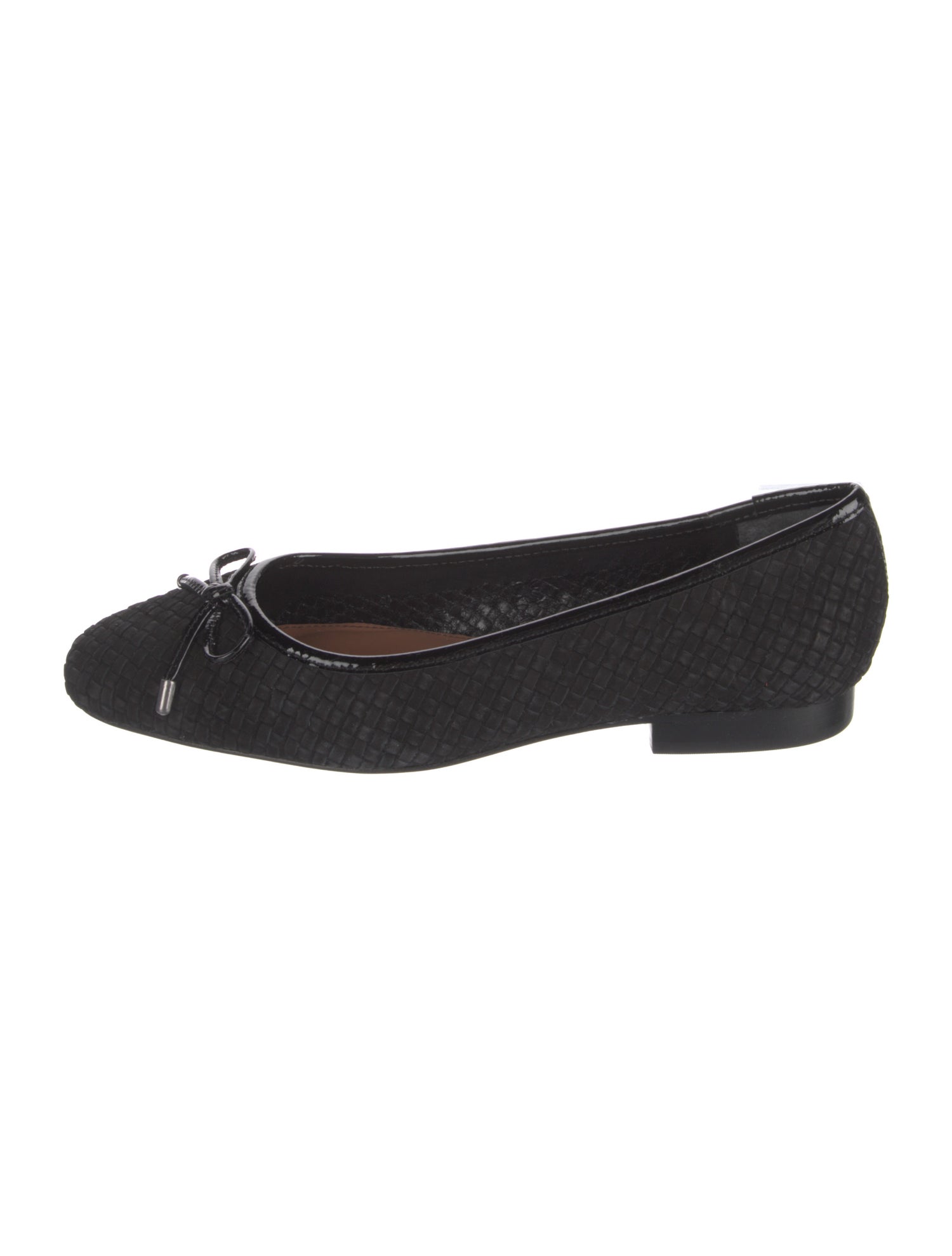 Donald Pliner Suede Bow Accents Ballet Flats