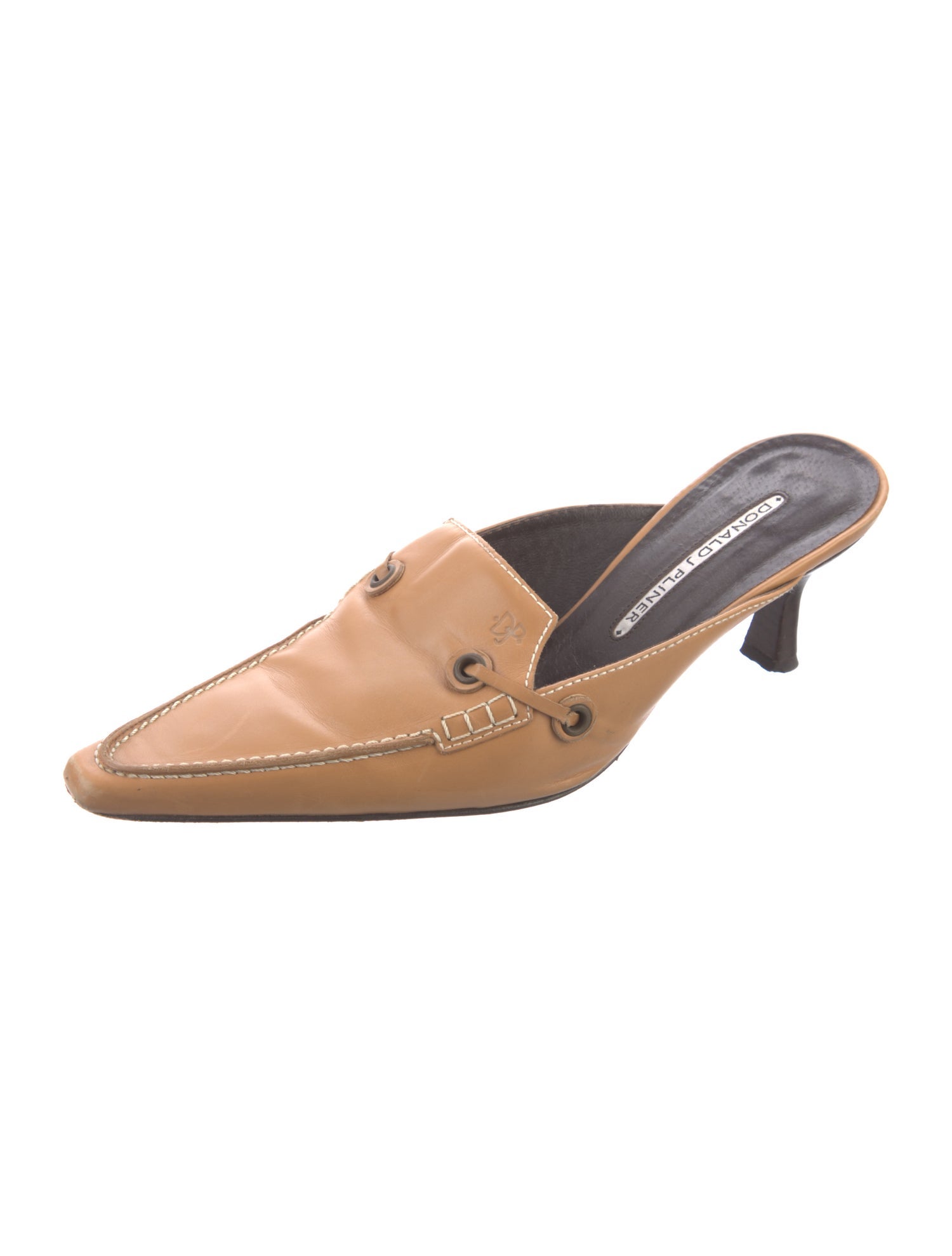 Donald Pliner Leather Mules