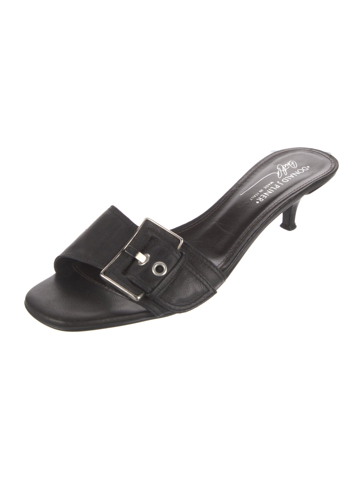 Donald Pliner Leather Slides