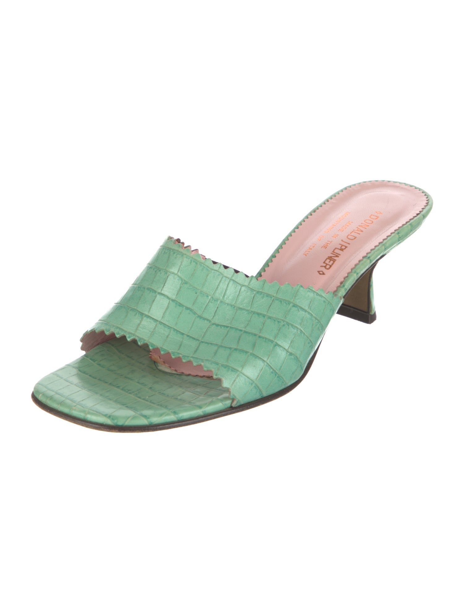 Donald Pliner Leather Slides