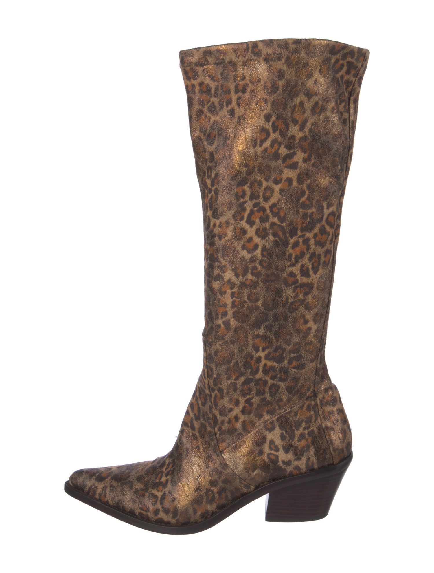 Donald Pliner Animal Print Riding Boots