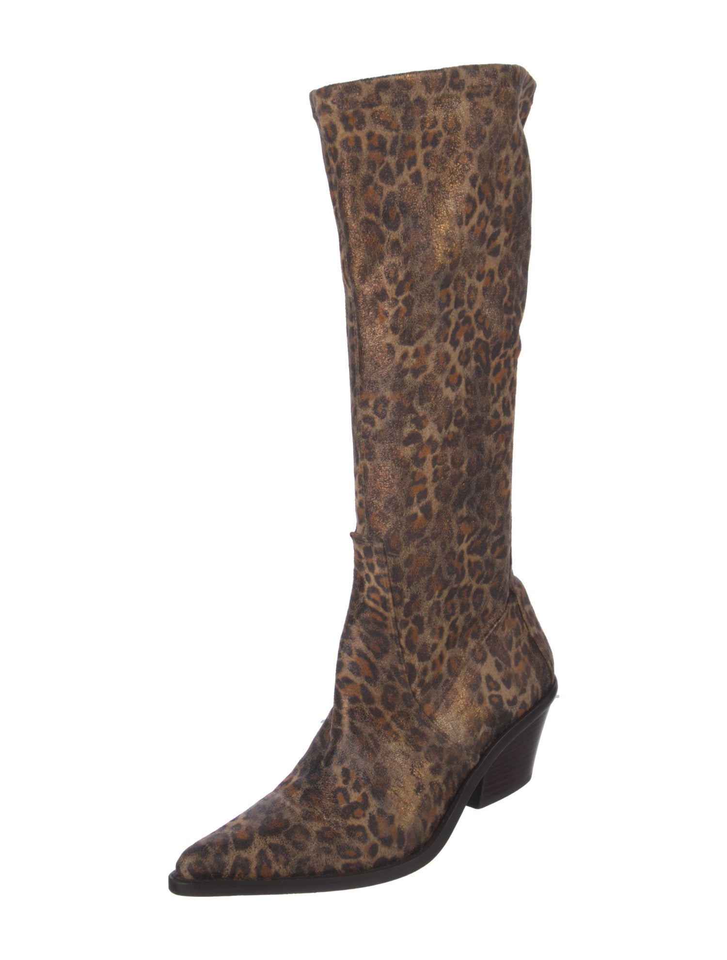 Donald Pliner Animal Print Riding Boots