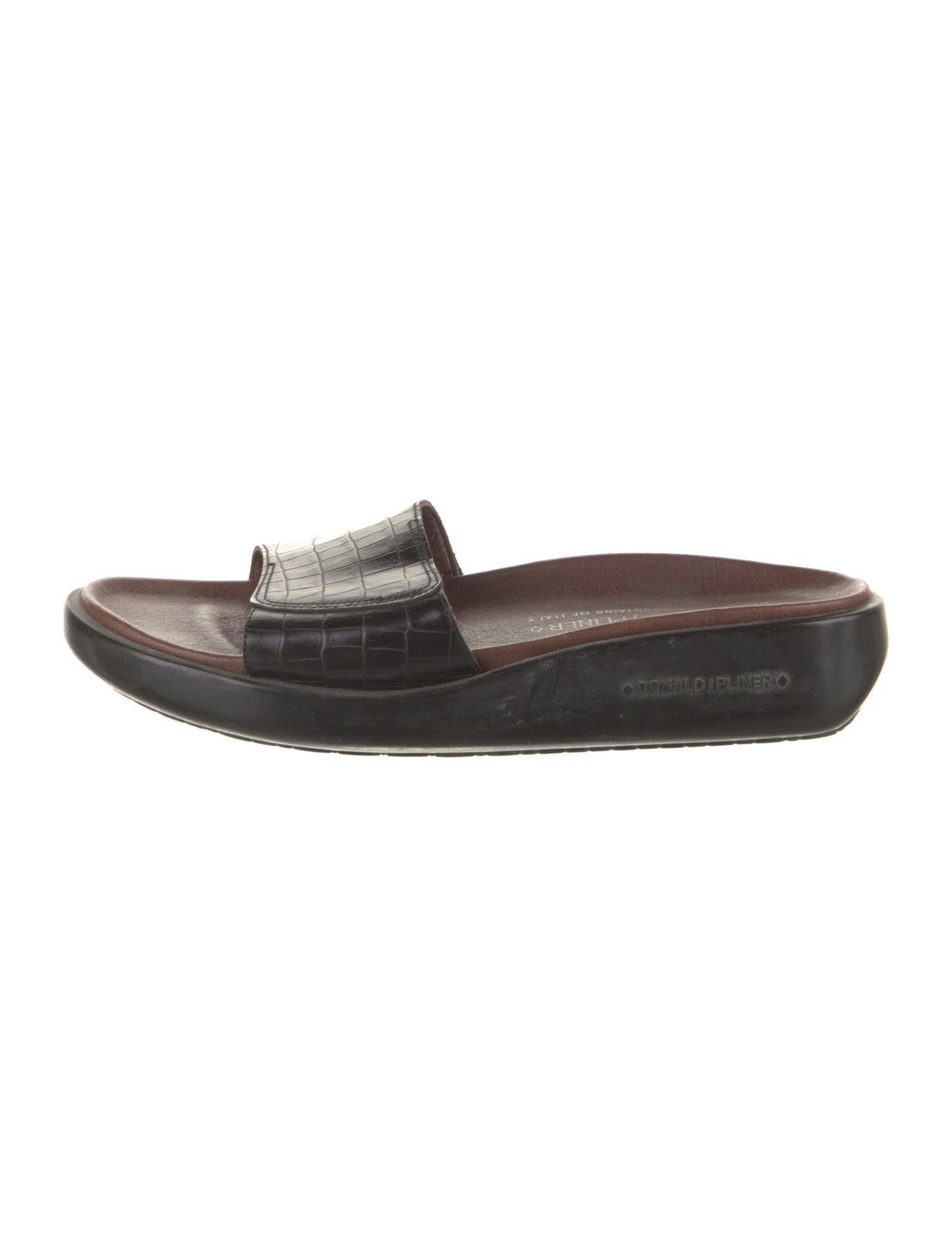 Donald Pliner Leather Slides