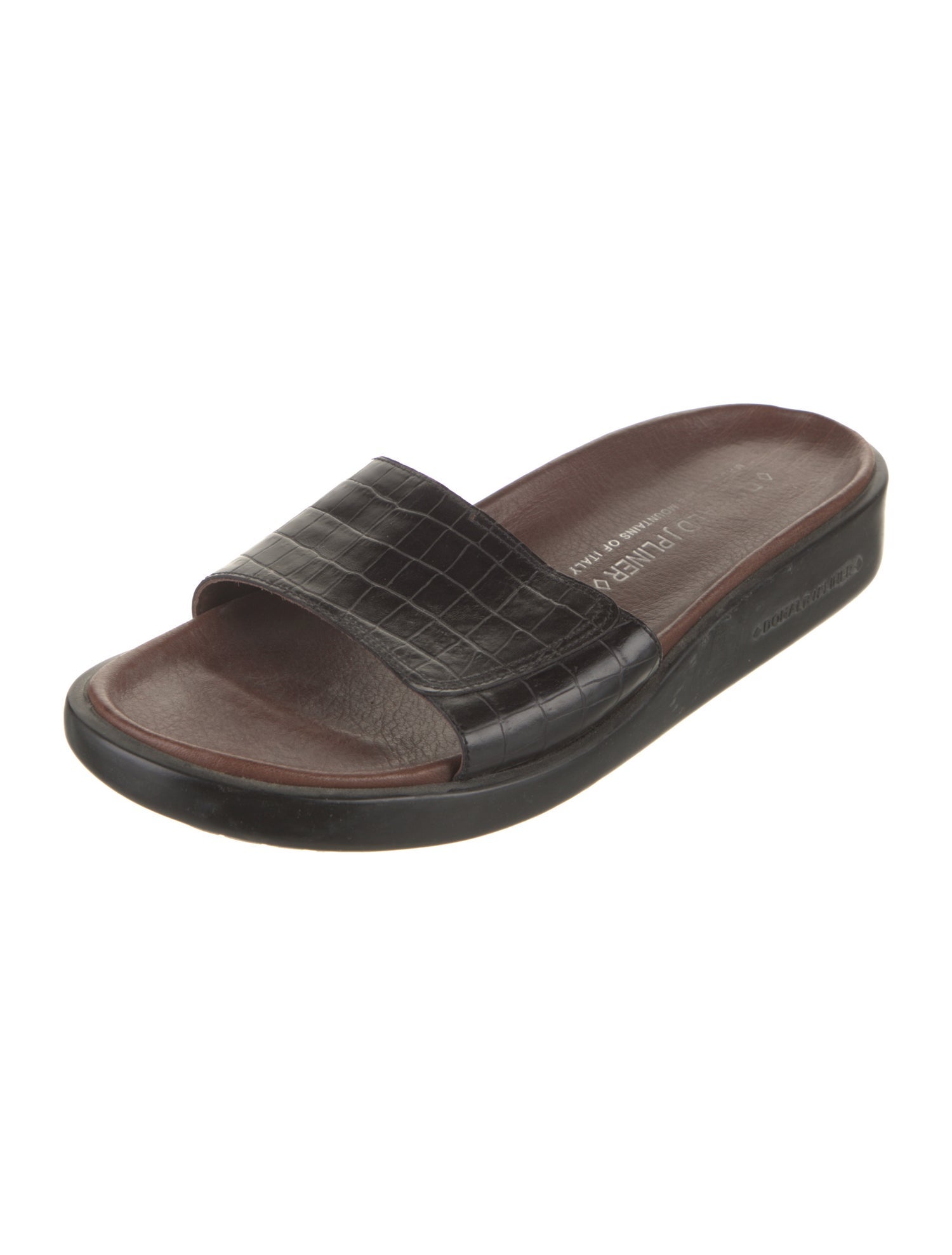 Donald Pliner Leather Slides