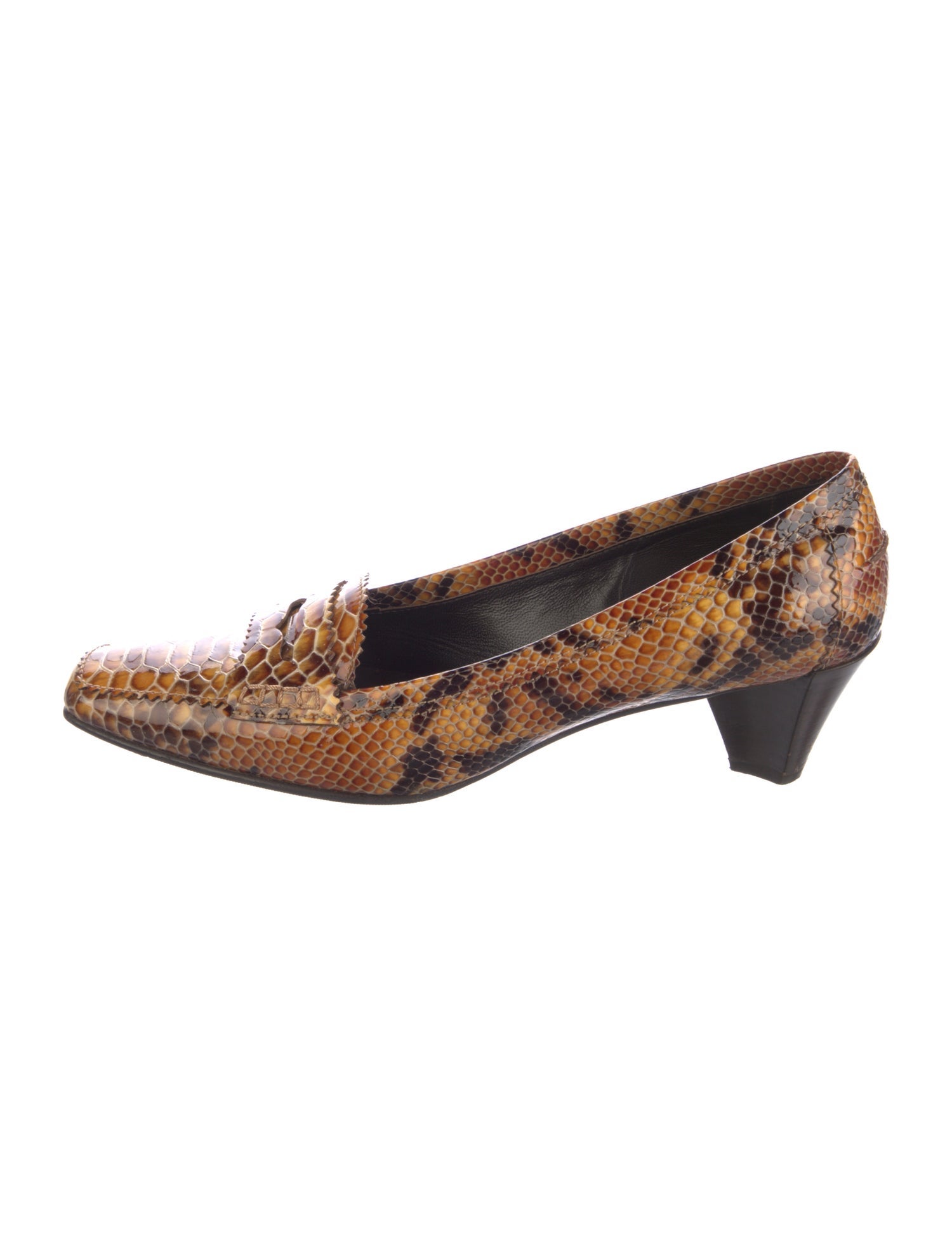 Donald Pliner Leather Animal Print Pumps